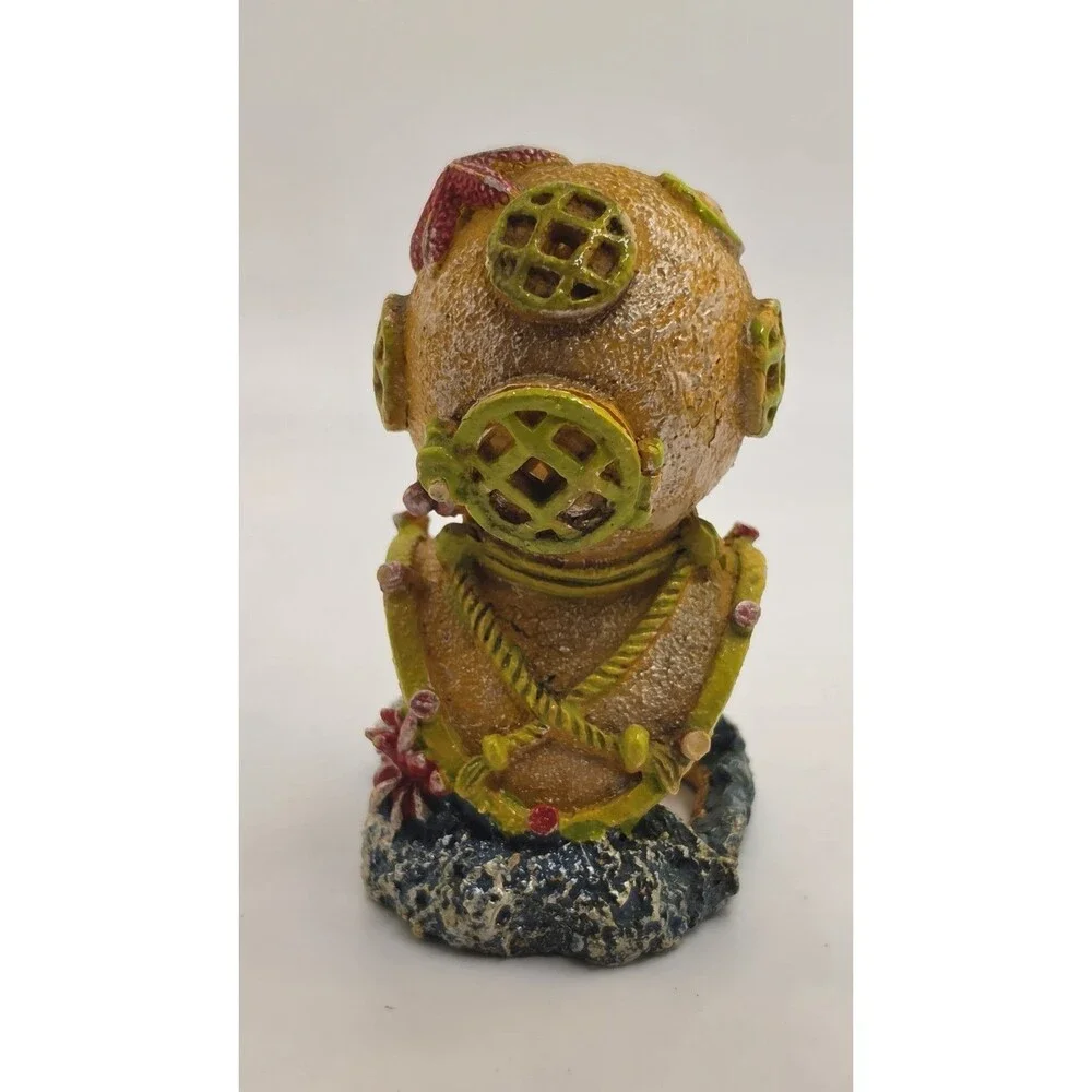 Aquarium Figure Lot Scuba Santa Frankenstein Castle Diver Helmet Duck